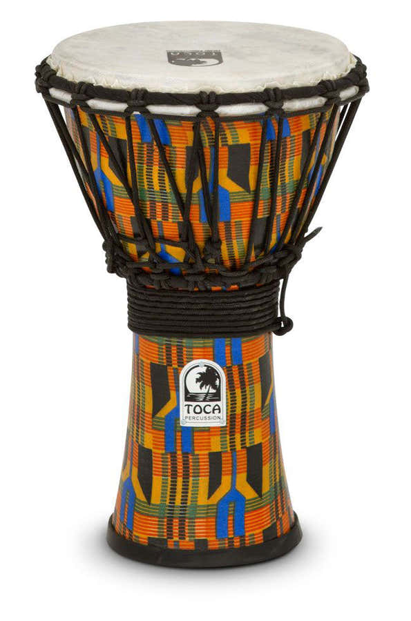 DJEMBE FREESTYLE 9''   KENTE CLOTH SFDJ-9K