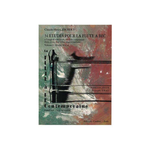 Combre Joubert CLAUDE-henry - Etudes Pour La Flute A Bec (34) Vol.2 (18 A 34) - Flute A Bec