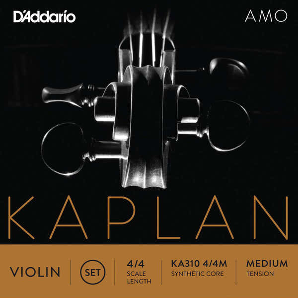D'ADDARIO 4/4 KAPLAN AMO VIOLIN STRING SET MEDIUM TENSION