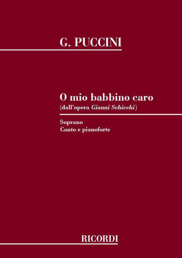 PUCCINI G. - O MIO BABBINO CARO - CHANT ET PIANO
