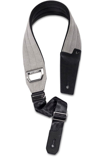 Fabrk - Tracolla in tessuto con retro in neoprene e pelle vegana - Grigio