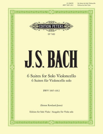 Bach J. S. - Suite per violoncello - Trascrizione per viola