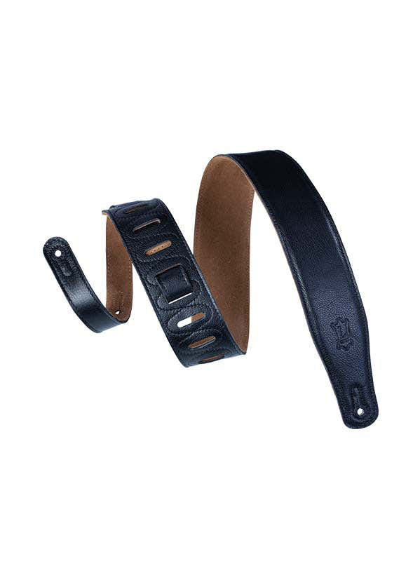 Pelle Imbottita Con Retro In Camoscio 6,4 Cm - Nero