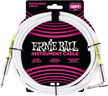 Cavi Strumento Classic Jack/jack Angolato 3M Bianco
