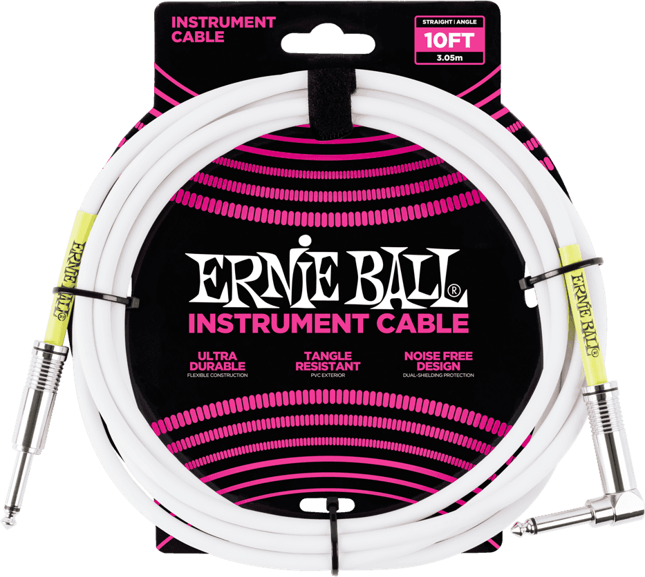 Cavi Strumento Classic Jack/jack Angolato 3M Bianco