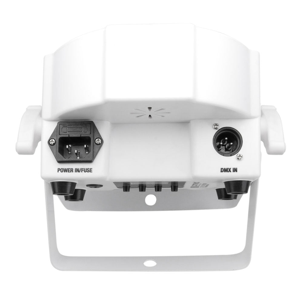 Flat Par Tri 3W Ir WH - Proiettore PAR Piatto A LED Tricolori (RGB) - 7 X 3 W Alta Potenza - Scatola