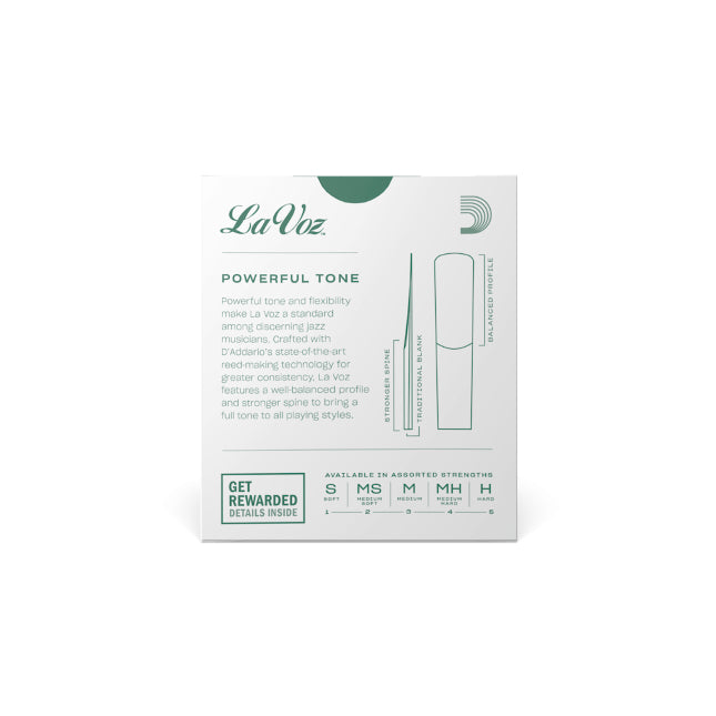 LA VOZ ALTO SAXOPHONE REEDS MEDIUM SOFT