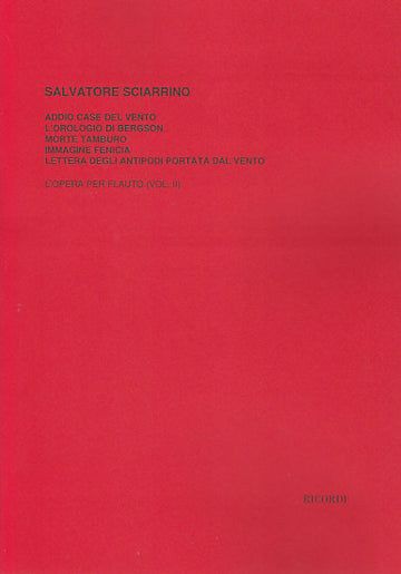 SCIARRINO S. - L'OPERA PER FLAUTO VOL. 2 - FLUTE