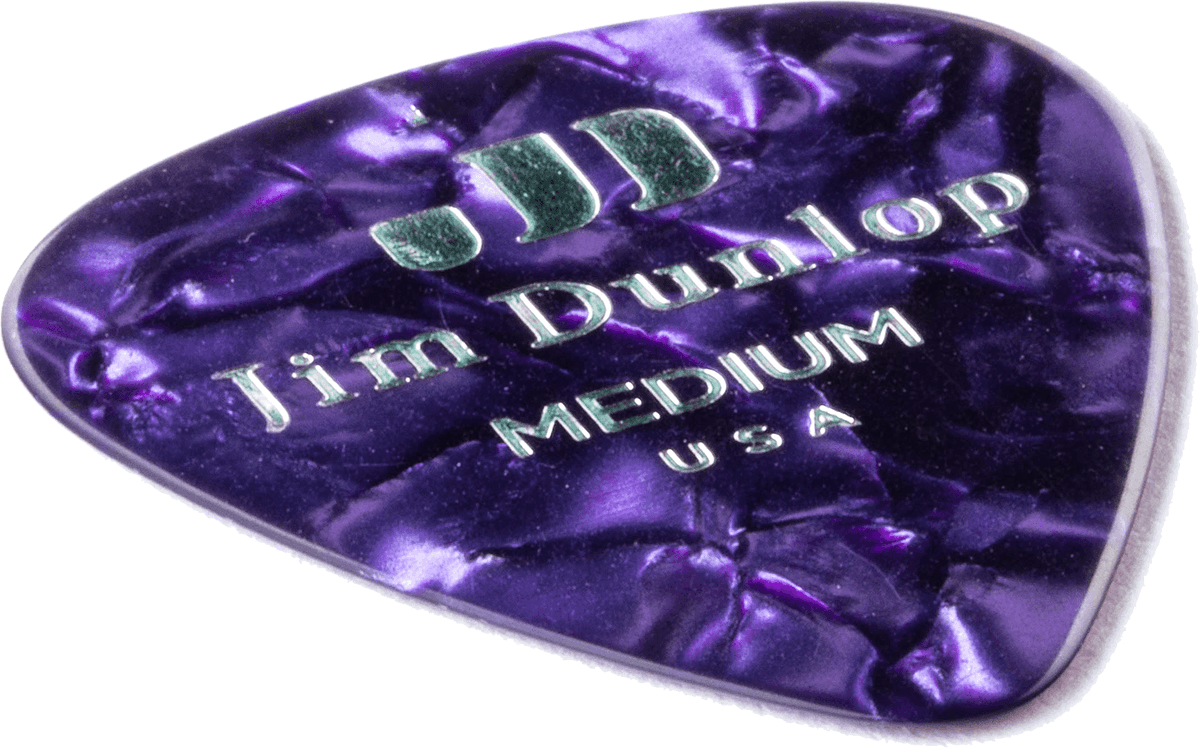 12 x plettri medi in celluloide genuino viola