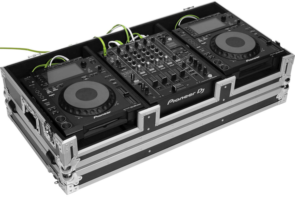 Flight Console DJ CDJ-2000NXS2 / DJM-900 Argento