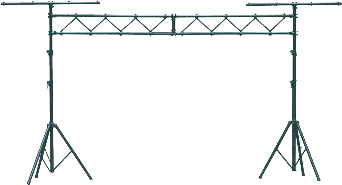 Quiklok STS14 TWO TRIPOD LIGHT STANDS WITH BRIDGE BLACK