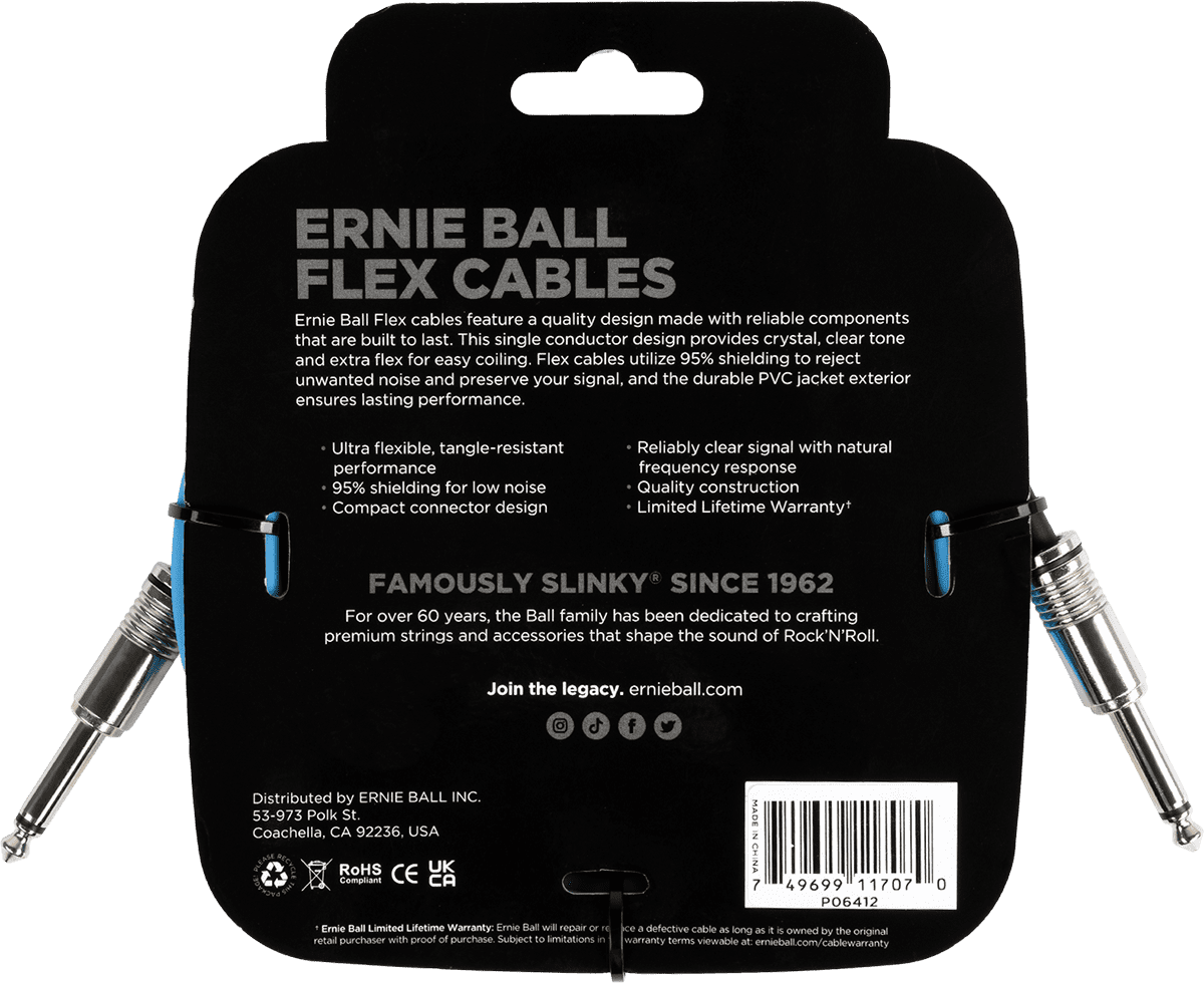 Cavi per Strumento Flex Jack/jack 3M Blu