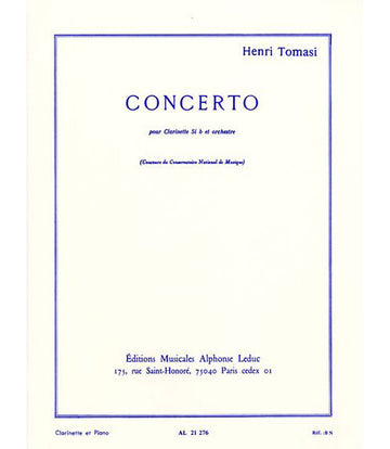 Tomasi H. - Concerto - Clarinette et Piano