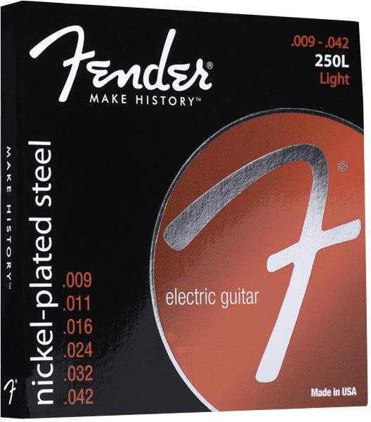 SUPER 250 GUITAR STRINGS NICKEL PLATED STEEL BALL END 250L GAUGES .009-.042 (6)