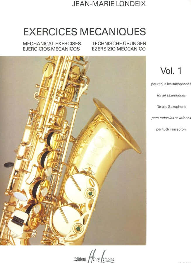 Londeix JEAN-marie - Exercices Mécaniques Vol.1 - Sassofono