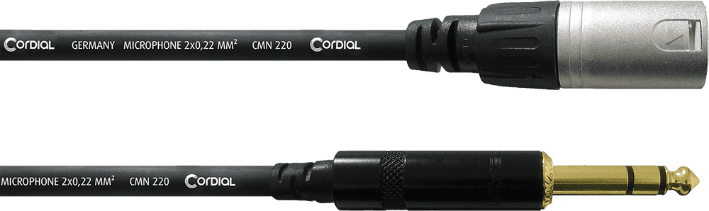 Cavo Audio Stereo XLR Maschio/jack Maschio Stereo 3 M