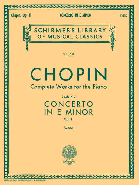 Piano Concerto No.1 In E Minor Op.11