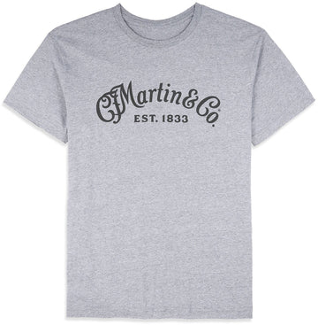 T-shirt Black Script logo Granite Heather XL
