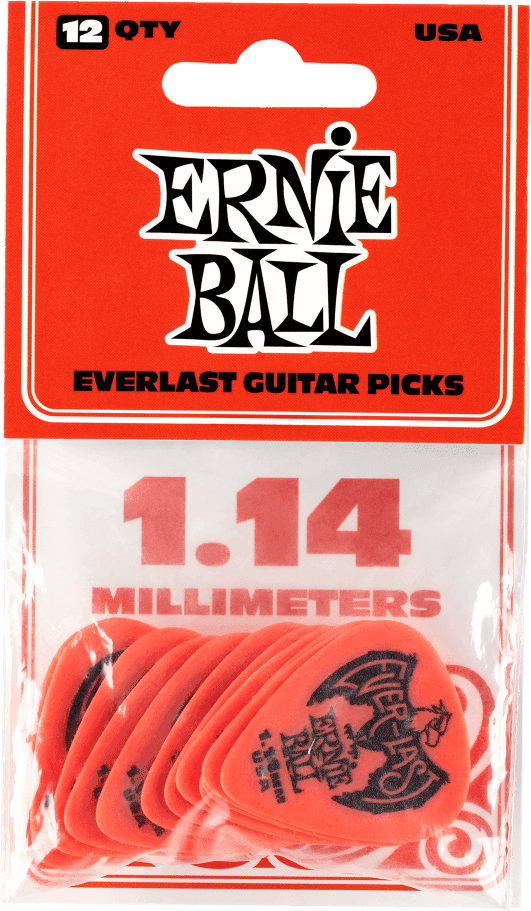 Plettri Everlast Bustina da 12 Rosso 1,14mm