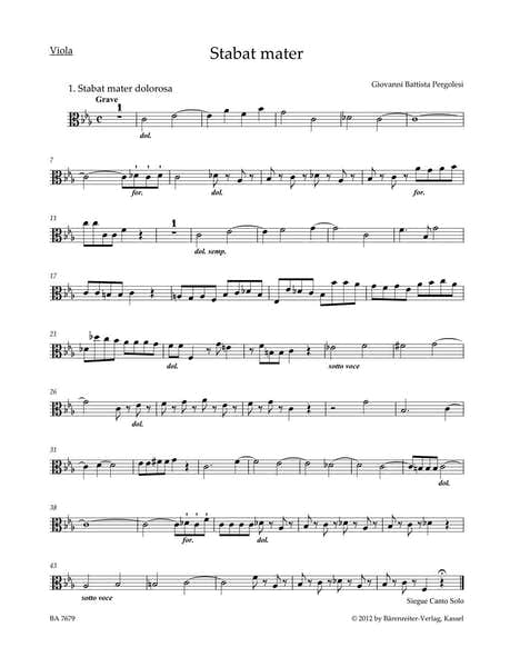 PERGOLESE G.B. - STABAT MATER - ALTO