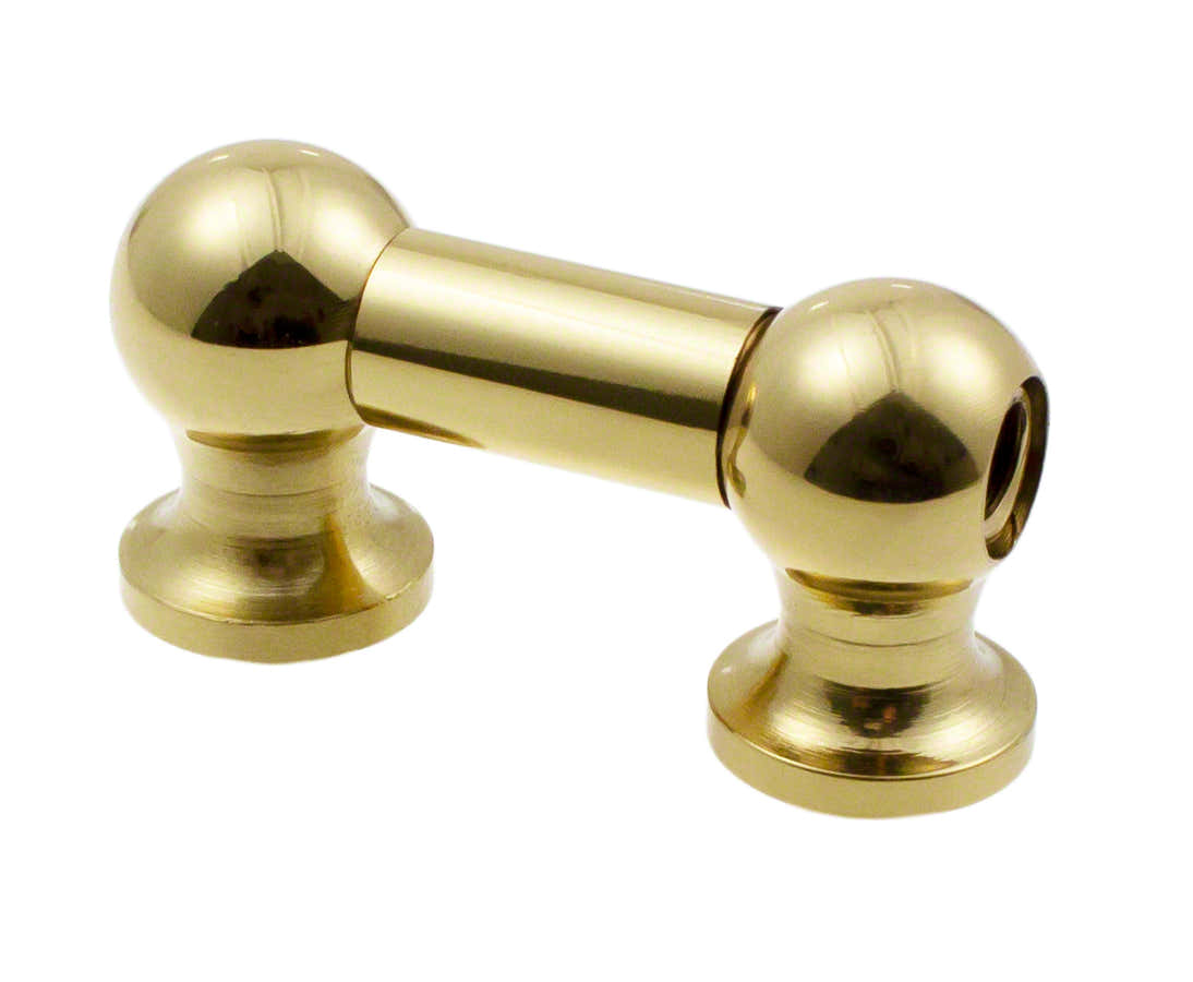 TL1D25-BR Blocchetto Tubolare - 25mm - Ottone - A Doppio Tirante (X1)