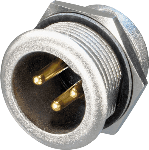AUDIO CONNECTORS XLR SUBBASES MPR-HD 3-POLE MALE WATERPROOF