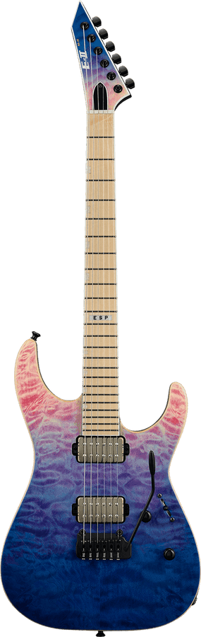 E-Ii M-Ii Hipshot Tremolo Qm Sfumato indaco e viola
