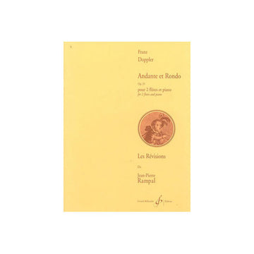 DOPPLER FRANZ - ANDANTE ET RONDO OP.25 - 2 FLUTES PIANO
