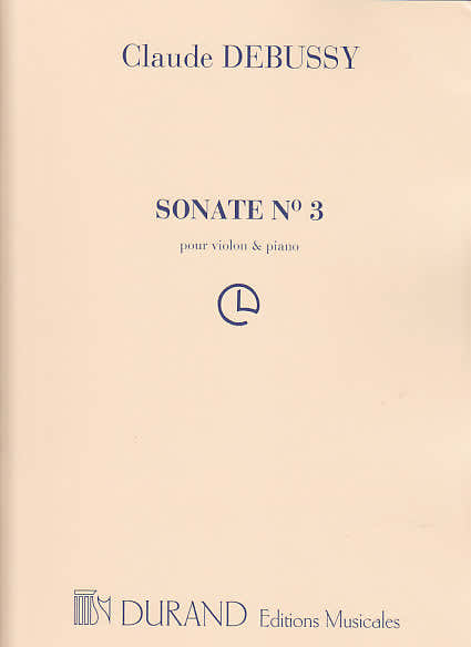 Debussy Claude - Sonate N°3 - VIOLINO PIANOFORTE