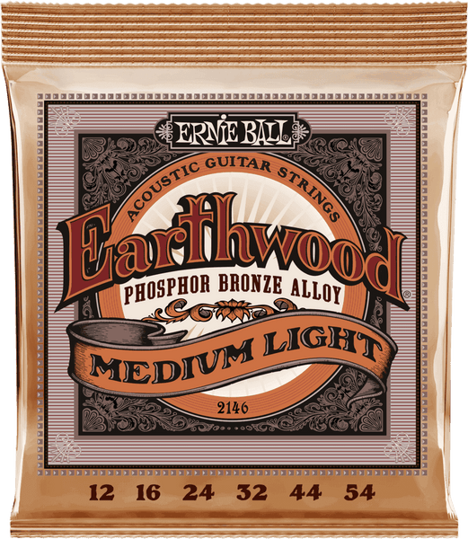 Ernie Ball 2146 HEARTHWOOD MEDIUM LIGHT 12-54