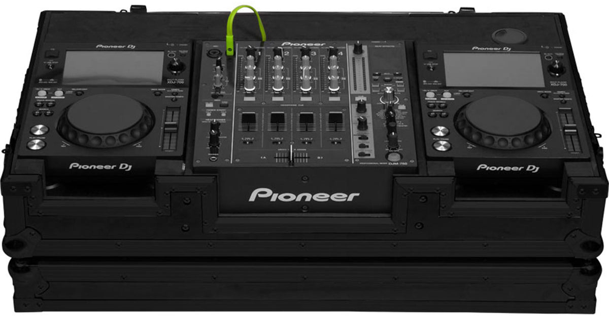 Flight Consolle 10/12'' XDJ700 e DJM750 W Nero