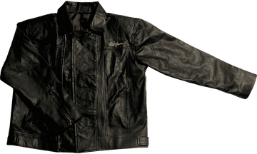 T5132 Giacca nera in similpelle M (media)