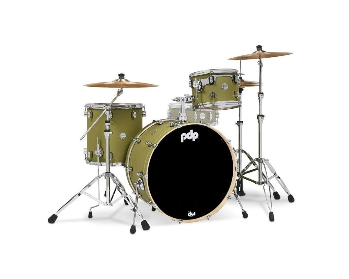 SHELL SET CONCEPT MAPLE FINISH PLY ROCK KIT 24" SATIN OLIVE PDCM24RKSO