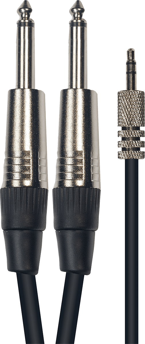 Yellow Cable Cavo 1 Jack Stereo 3.5 mm 2 Jack 3 m