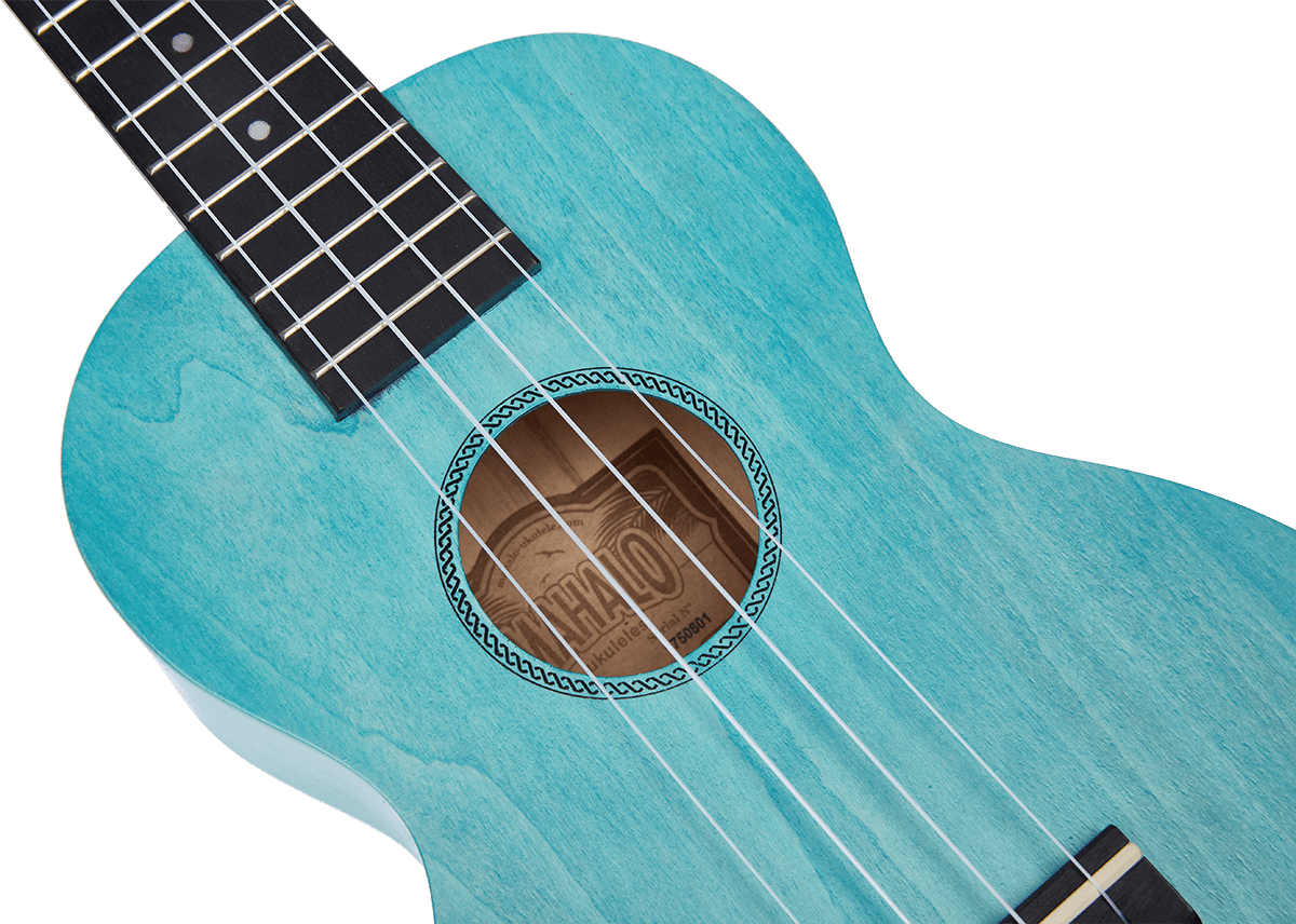 Ukulele Island Concert Blu acquamarina + Custodia