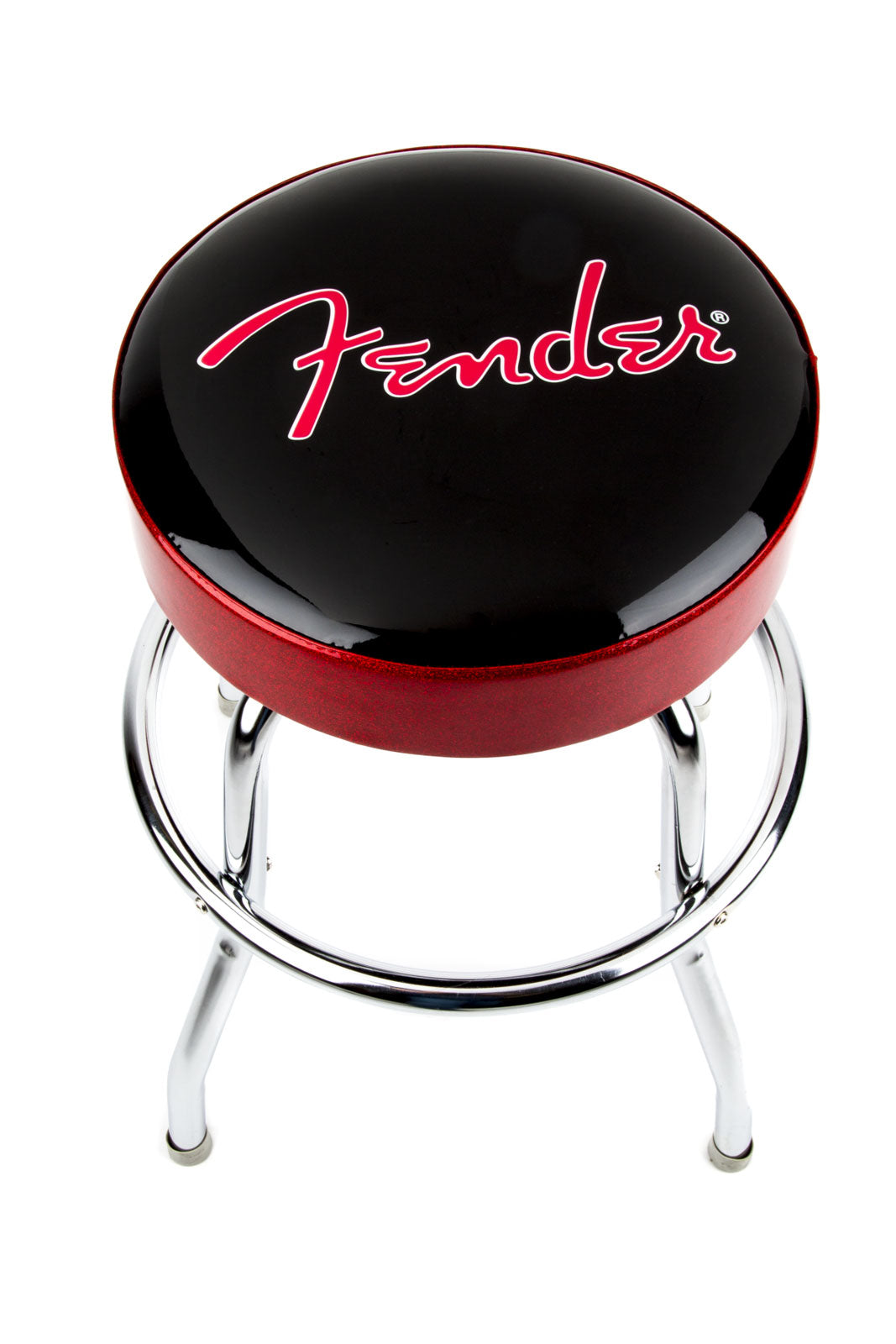 Sgabello da bar con logo Red Sparkle nero Red SPARKLE-cromo 24"
