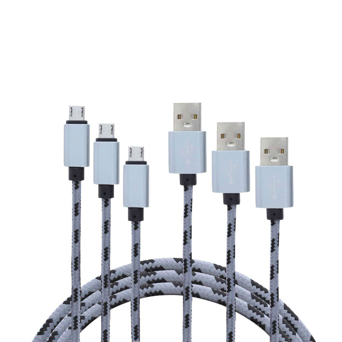 USBA-miUSB Pa - Confezione 3 cavi USB / Micro USB BL