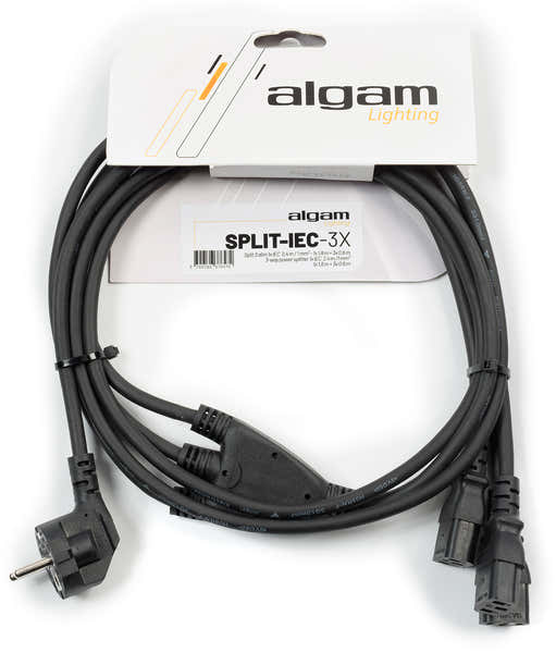 Algam Lighting Cavo di alimentazione Split 3 connettoriIEC - 2,4M