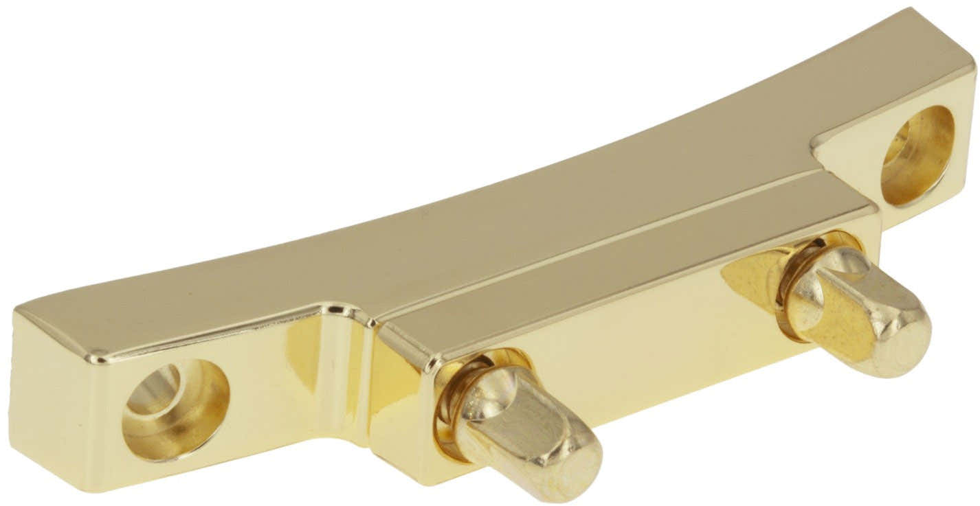 STOB5-BR - Piastra di testa Pressofuso "Deluxe" Tendicordiera Cordiera Ottone 62mm