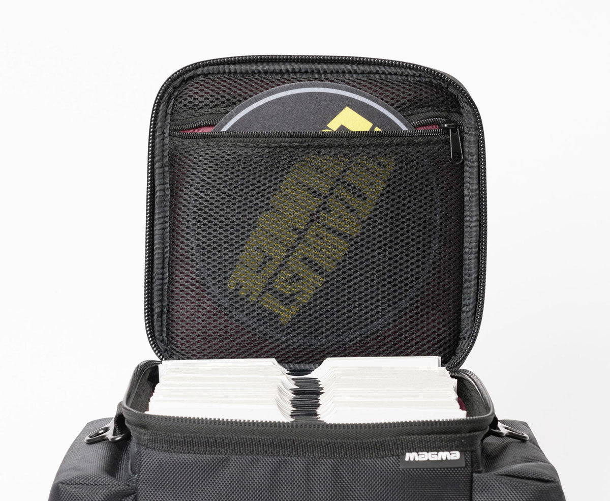 45 Borsa per dischi 100 Nero/bordeaux
