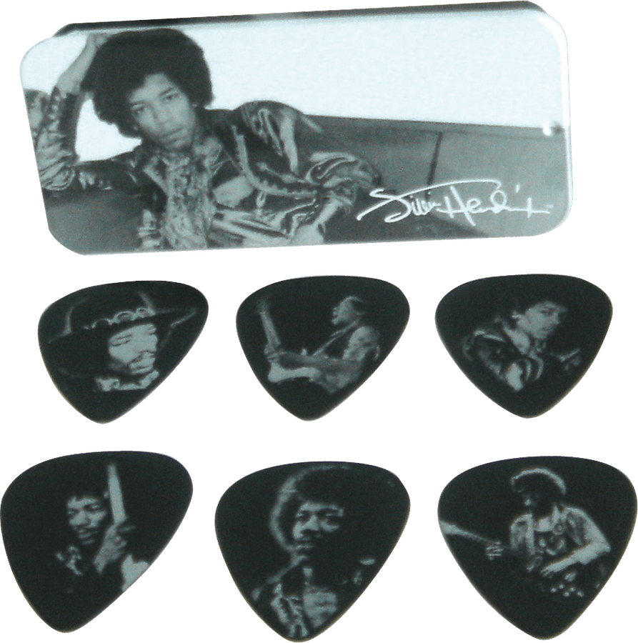 12 x Heavy Jimi Hendrix Silver Portrait Scatola