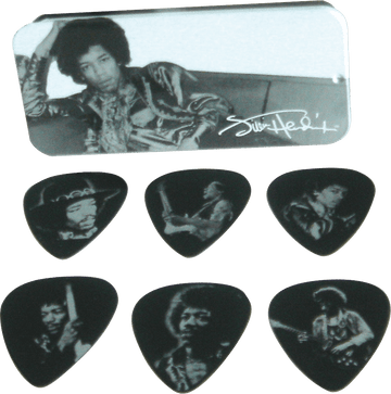12 x Heavy Jimi Hendrix Silver Portrait Scatola