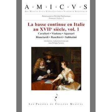 Il basso continuo in Italia nel Xviie secolo Vol.1