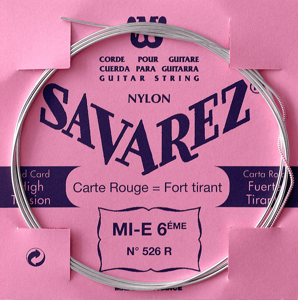 Savarez 526R MI-6 Carte Rouge Tensione Forte (Unità)