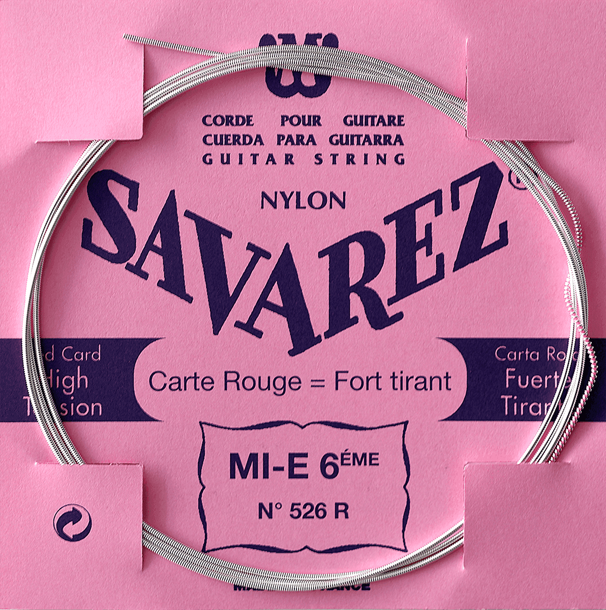 Savarez 526R MI-6 Carte Rouge Tensione Forte (Unità)