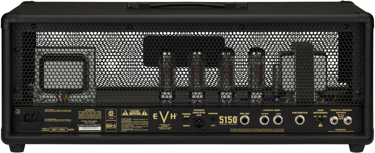 5150 Iconic Serie testata 80W EL34 nera 230V Eur