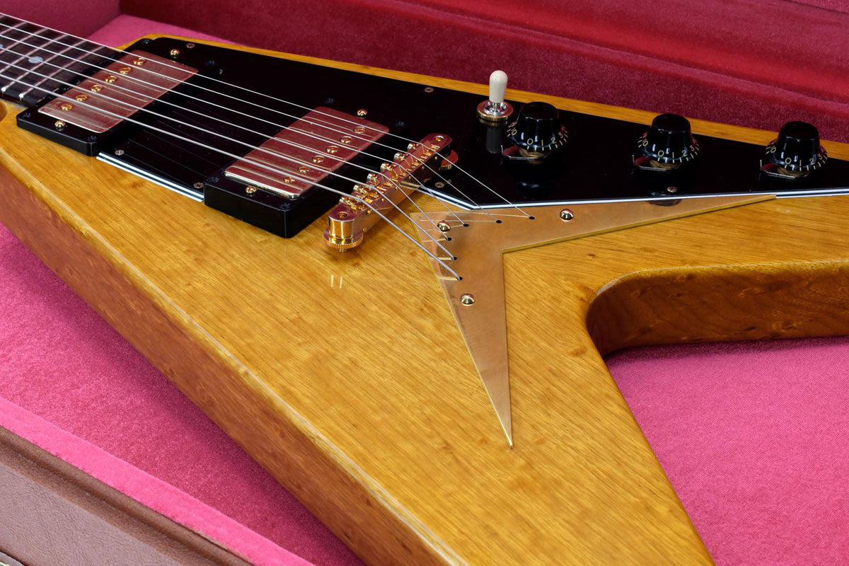 Flying V Korina 1958 Battipenna nero Naturale CS HRC #82997