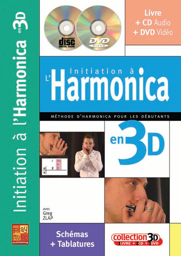 Zlap Greg - Initiation A L'harmonica En 3D CD + DVD