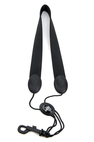 SAXOPHONE STRAP SOPRANO/ALTO BLACK NYLON SNAP HOOK