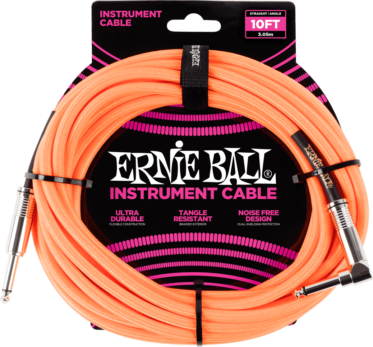 Cavi per Strumento Guaina Intrecciata Jack/jack Angolato 3M Arancione